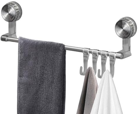 Handtuchhalter mit Saugnapf, Badetuchhalter - Wandmontierter Handtuchhalter - Badetuchhalter mit Saugnapf, Duschhandtuchhalter für Badezimmer, Waschküche, Dusche