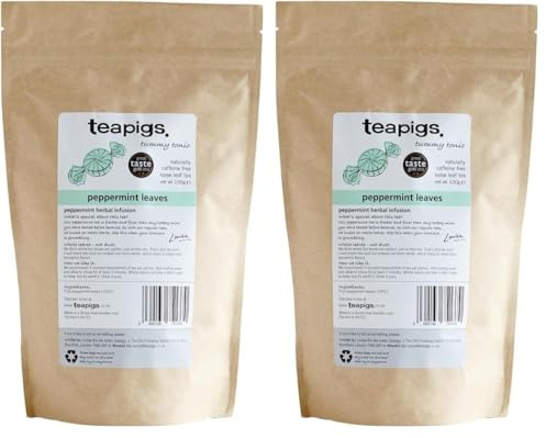Teapigs Peppermint Leaves Loose Tea Made With Whole Leaves (2 Pack Of 100g)