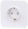 Interruptor unipolar Blanco de 1 vía, instalación fácil, diseño Minimalista, Ideal para controlar luz en hogares y oficinas.