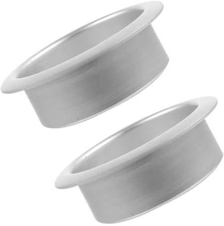 Cabilock 2 Piezas Posavasos De Acero Inoxidable Inserto Portavasos para Portavasos Ponderado Portavasos Reclinable Portavasos Metalico Portavasos para Asiento De Carro Silver Aluminio