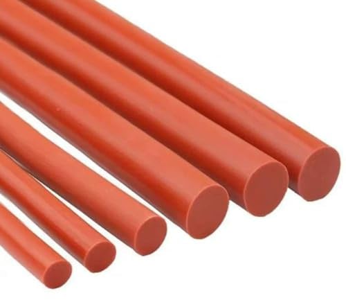 WUUKEPSG 2M Longueur Cordon En Silicone Solide Rouge, Diamètre 1Mm-20Mm Joint En Caoutchouc Garniture Joint Joint Torique, Étanche Résistant Aux Hautes Températures/Dia 7Mm