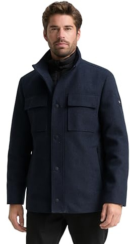 TOM TAILOR Herren 1046984 2-in-1 Wolljacke mit abnehmbarer Innenjacke