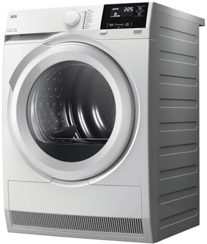 AEG TR718L2B 8Kg Heat Pump Condensor Dryer In White Sensor A++