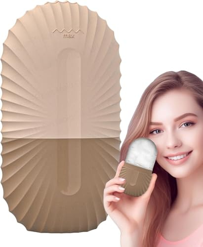 Ice Roller Gesicht für Gesicht Augen Männer, Eiswürfel zum Entfernen von Schwellungen, Poren reduzieren, Sonnenbrand Reparatur Gua Sha Gesichtsmassage, Hautpflege-Werkzeug, wiederverwendbar &