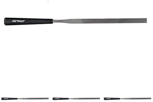 KS Tools 140.3051 Lima plana tipo aguja 5 x 1mm (Paquete de 4)