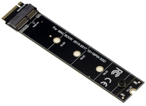 KALEA-INFORMATIQUE Adattatore piatto compatibile per SSD Mac 12+16 pin 2013 e successivi verso porta per SSD M2 M Key