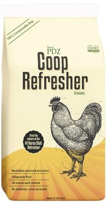 Sweet PDZ - Coop Refresher – Zeolith-Geruchsvernichter – unverzichtbares Hühnerstall-Zubehör – 4,5 kg