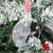 Rustic Charm Personalised Christmas Tree Decoration Clear Acrylic. Xmas Gift With Engraved Name. Bauble Snowflakes Decor.