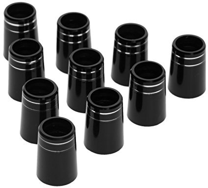MUXSAM 10pcs Golf Iron Ferrules With Double Silver Ring For 0.370 Iron Shaft