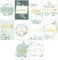 Olgs Postkarten Set mit 10 schönen Karten | Eucalyptus Sprüche Grußkarten | Sprüchen Motivationskarten | Spruchkarten Lebensweisheiten verschiedene Anlässe Glückwunsch zum Baby, Happy Birthday, Liebe