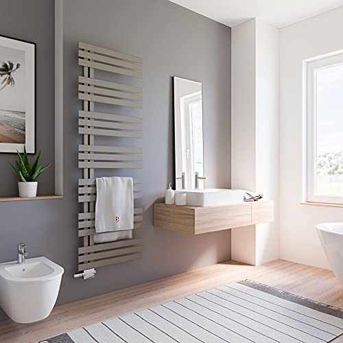 Schulte Designheizkörper Emma, Größe: 176,4 x 60 cm Stahl pulverbeschichtet, Farbton: Café-braun H025176460 74