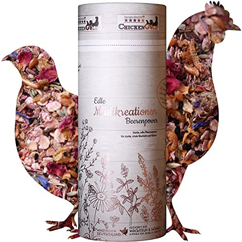 WachtelGold Müslikreation Beerenpower 550g - vielfältiges Müsli für Wachteln, Hühner, Enten, Gänse & Co.