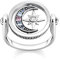 THOMAS SABO Ring für Damen Royalty Stern & Mond Silber TR2377-945-7-52 Ringgröße 52/16,6