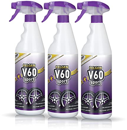 Sisbrill V60 Sport Felgenreiniger - neutral und sicher - Gecko Spray Version - 3 Einheiten