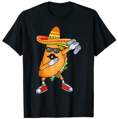 Taco Messicano con Joystick Videogiochi per bambini Maglietta