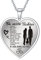 YOTHIWAD Halskette für Tochter herz anhänger Tochter Kette mit inspirierendem Text an unsere tochter Halskette Schmuck Geschenke für Tochter von Mama Papa