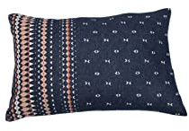 David Fussenegger Kissenhülle Nova 'Norweger Bordüre' 40 x 60 cm Navy