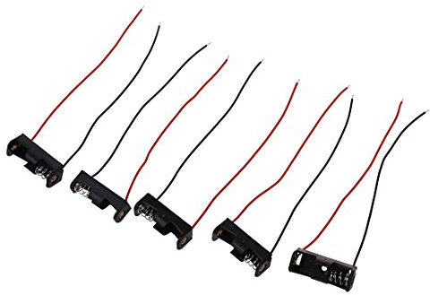 GROCKSTR 5pcs 4.3 Wire Leads Black Battery Slot Holder 1 x 12V 23A/27A
