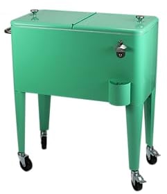 Kailua Cooler - Nevera Americana, Carro refrigerador, Enfriador de Bebidas (Verde Menta)