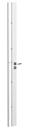 Serrure PROTECTIVE 41 HDI+ 4 points GA 65x35 Vis 70 ASSA ABLOY 4 Clés - Blanc Muze Chromé velours - Gauche - 28468000