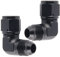 2Pcs 6AN Paratia Flare Raccordo Alluminio Femmina AN6 a Maschio AN6 Filettatura Connettori Tubo 90 Gradi Radiatore Olio Conversione Connettore Accessorio