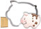 JOKUMO Ausstechform mit niedlichem Schwein, 10,2 cm, große Tierform, 18/0 Edelstahl