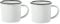 HOMSFOU 2 Stk Altes Schnapsglas Wasserflaschen Emaille-zinn-becher Kaffee-wein-tassen Emaillierte Tassen Und Becher Vintage Tasse Aus Emaille Fräulein Tragbar Eisen Weiß Milchbecher