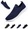 Slip On Sneakers Herren Damen Nurse Schuhe Walkingschuhe Outdoor Turnschuhe Sportschuhe Gym Bequem Leichte Schuhe Atmungsaktiv Freizeitschuhe Fitness Sporthalle Memory Foam Dunkelblau EU38