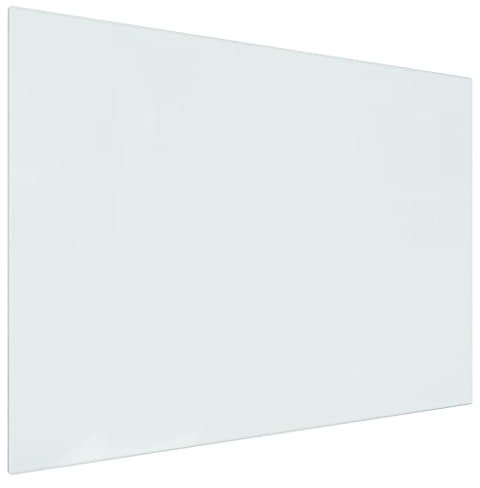 vidaXL Kaminofen Glasplatte Kaminplatte Kaminglas Ofenglas Bodenplatte Funkenschutzplatte Glasbodenplatte Kaminbodenplatte Rechteckig 80x60cm