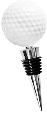 Colcolo Golf Ball Wine Bottle Stopper Wine Corks Novelty Gifts Leakproof Reusable for Festival Household Bottles Wine Bottles, White, 11cmx4.2cm