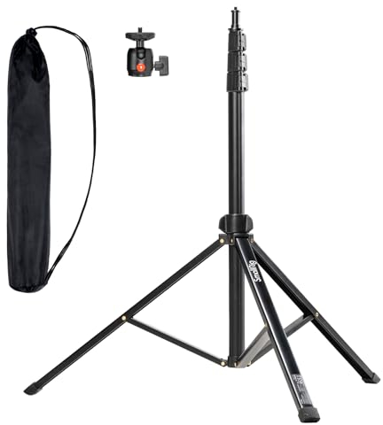 SMALLRIG 78.7 / 200cm Light Stand, Tragbare Fotografie-Stativ, Ideal für Reflektoren Softboxen Studio-Leuchten Regenschirme Ringlicht, Max Last 4kg, Gefaltet Größe 56cm, RA-S200-4379