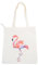 BESPORTBLE Flamingo-Druck-Canvas-Tasche, abnehmbarer Schultergurt, Handtasche, Umhängetasche