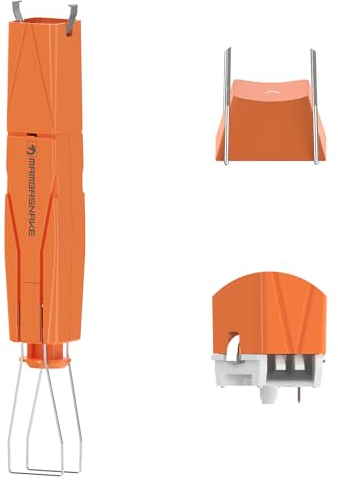 MAMBASNAKE 2-in-1 Keycap Switch Remover Puller für Hot Swap Mechanische Tastatur, Edelstahl MX Tastenkappen Abzieher, Entferner Tastaturabzieher für DIY Gaming Tastatur, Orange