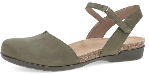 Dansko Rowan Sandal for Women – Memory Foam and Cork Footbed for Comfort and Arch Support – Lightweight Rubber Outsole for Long-Lasting Wear Ivy 7.5-8 M US