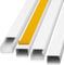 Kabelkanal Selbstklebend Weiss 1m (10 STK. - 25x16 mm klein) - 10m Kabelkanäle mit Schaumklebeband fertig für Montage an der Wand - 25x16mm
