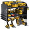 Power Tool Organizer Drill Charging Station for 4 Power Drill Tools Heavy Duty Drill Holder Wall Mounted Rack Utility Metal Tool Shelf Storage Organiser for Garage,Home,Workshop (Black-1)