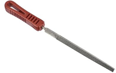 CoCud Lima de Diamante, Longitud de Lima de 6 Longitud Total de 10, Lima de Afilado con Recubrimiento de Diamante En Forma de Triángulo para el Afilado de Modelos