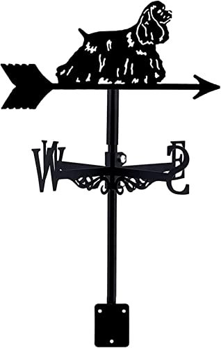 ANCNA-U Girouette pour chien, girouette décorative, kit d'indicateurs de direction du vent, support en métal pour jardin, pelouse, extérieur, jardin, cour, girouette
