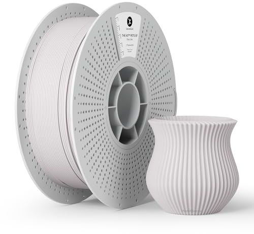 kexcelled Glasfaser PETG GF Filament 1,75mm +/- 0,03mm, 1kg Grau Flieder | Hohe Festigkeit und Steifigkeit, Gefrostete Textur, Ästhetisches Material, Gedämpfte Farben, Haltbarkeit, für FDM-3D-Drucker