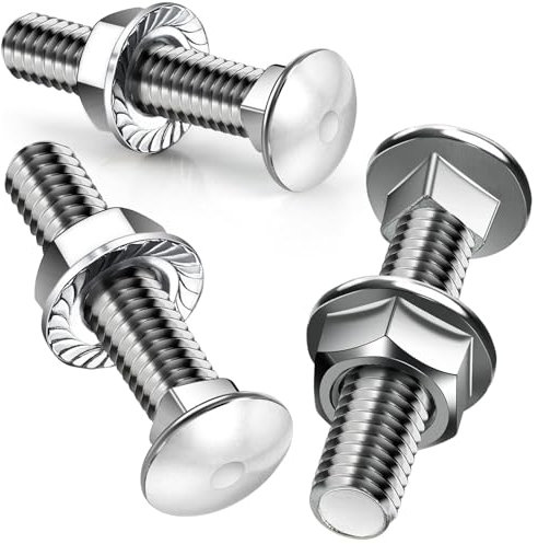 SWTYExt 25 Piezas Tornillos de Cerradura M8X40mm Tornillos Cabeza Plana con Tuercas de Brida M8 DIN 6923 para Construcción Maquinaria Industrial Decoración Hogar