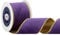 VATIN 63mm X 4.5 Metres Purple Wired Christmas Velvet Ribbon,Continuous Velvet Ribbon with Gold Back for Christmas Tree Decoration, Gift Wrapping Crafts