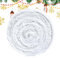 Ruban Décoratif de Noël pour Guirlandes - Rouleau de Tissu Blanc pour Sacs, Costumes, Sapin, Étagère et Couronne