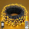 Realky Fairy Lights Plug in, 29.2M/95.8FT 220 LED Waterproof Outdoor String Lights Mains Powered with 8 Modes/Remote Control, Christmas Lights for Outside Indoor Garden Bedroom Decorations(Warm White)