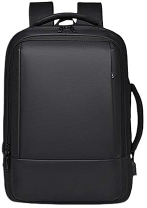 mivceklw Professional Laptop Bag | Padded Laptop Compartment | Ergonomic Office Backpack | Stylish and Functional for Professionals on the Go 12.6 x 9.45 x 18.11, Dark Night Black Upgraded Version,