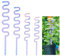 CHGCRAFT 4 Stück Bunte Acryl Welle Spalier Garten Spalier für dekorative getopft Kletterpflanzen und Blumen für den Innen- und Außenbereich, Welle