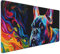 Tapis de Souris Animaux Chiens Tapis Souris XXL 1000x500x3 mm Tapis de Souris Gaming Accessoire, Lavable, Caoutchouc Antidérapante, Haute Précision et Vitesse, Surface Antidérapante, pour Gamer R-225