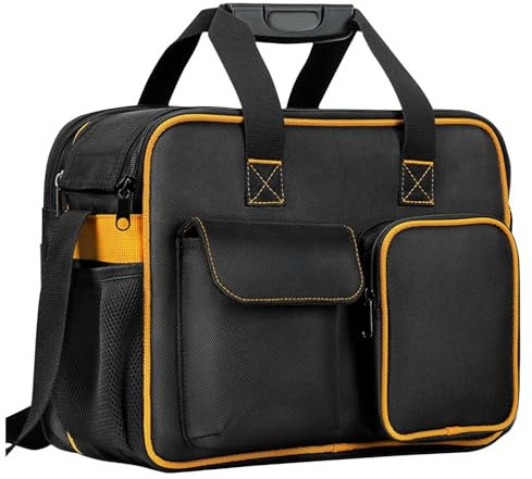 Techniker-Werkzeugtasche mit großer Kapazität,Elektriker-Werkzeugtasche - Robuste Werkzeugtasche aus mit großem Fassungsvermögen - Tragbarer Werkzeug-Organizer mit Schultergurt für und Mechaniker