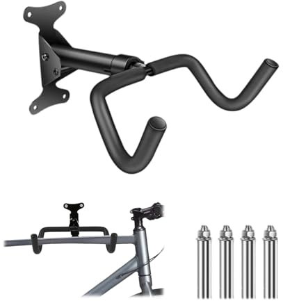 360-Grad-Drehung, Fahrradhalter, Faltbar Fahrrad Wandhalter, Drehbar Fahrradhalter, Fahrrad Wandhalterung Klappbar, einstellbarer Abstand, faltbar, geeignet für Garage und Indoor-Fahrradständer