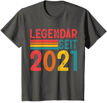 Kinder Legendär Seit 2021 Retro Jungs Mädchen 5. Geburtstagsshirt T-Shirt