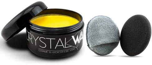AutoFullCar CRYSTAL Wax FullCarX® Wachs 200 ml + 2 Schwämme – hydrophober Keramikschutz, professioneller Glanz, hohe Härte, füllt Swirls
